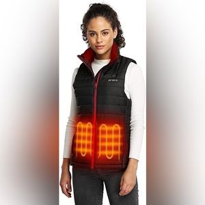 Ororo Womens Heated Quilted Vest Large Black